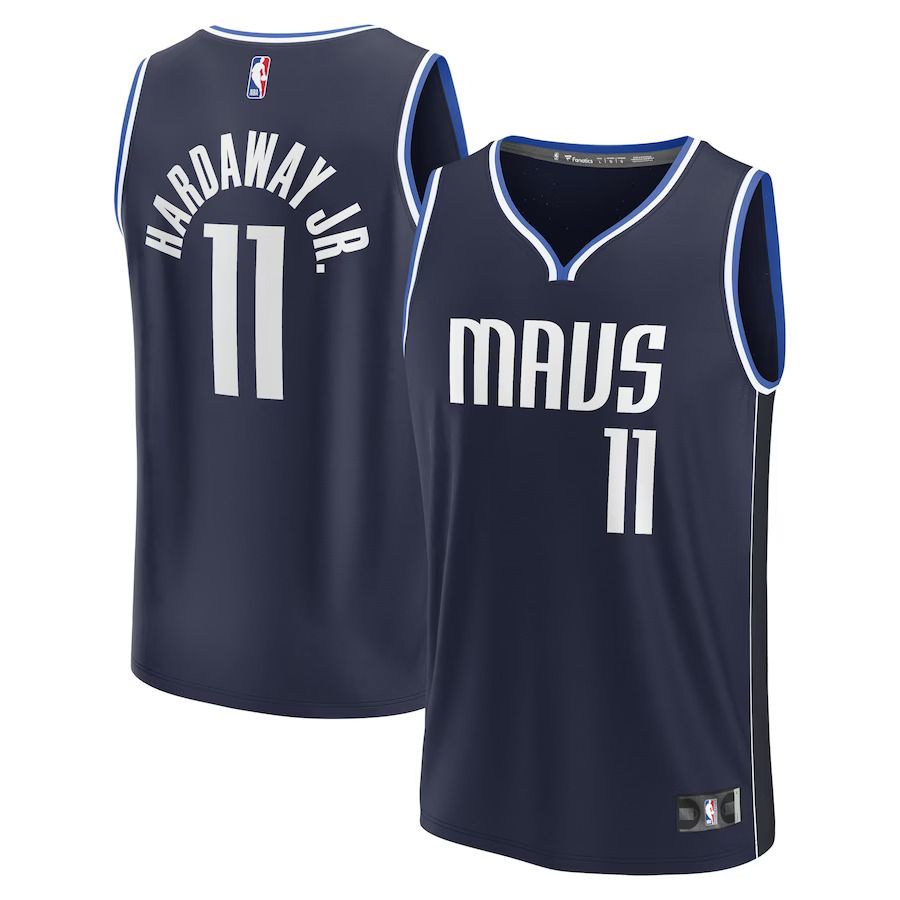 Men Dallas Mavericks #11 Tim Hardaway Jr. Fanatics Branded Navy 2022-23 Fast Break Replica NBA Jersey